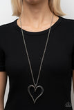 Hopelessly In Love - Silver Necklace - Paparazzi Accessories