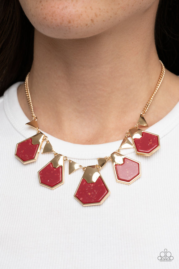 Extra Exclusive - Red Necklace - Paparazzi Accessories