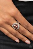 Seize the Shimmer - Brown Ring - Paparazzi Accessories