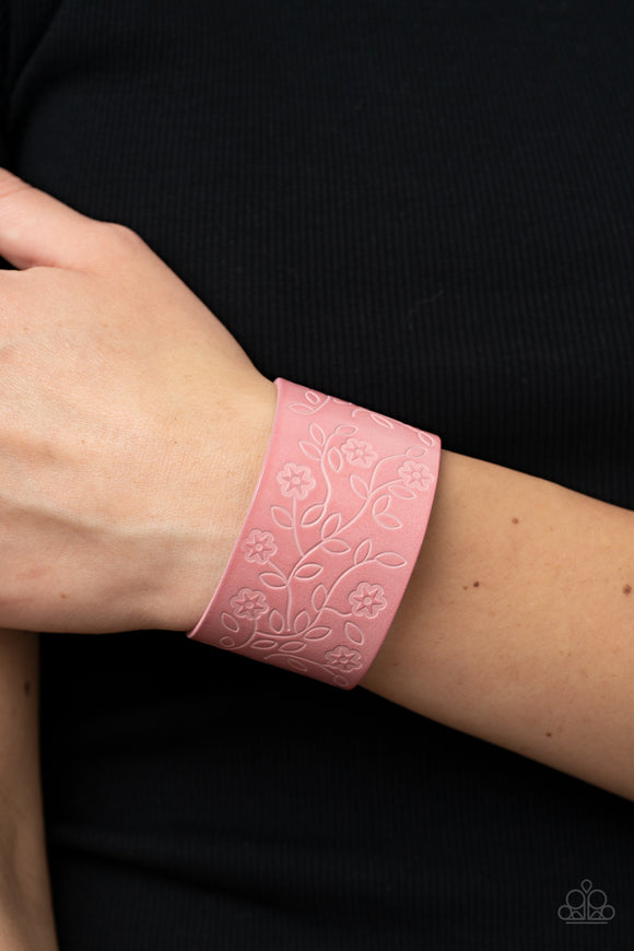Rosy Wrap Up - Pink Bracelet - Paparazzi Accessories
