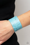 Rosy Wrap Up - Blue Bracelet - Paparazzi Accessories