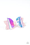 Futuristic Favorite - Pink Hair Clip - Paparazzi Accessories