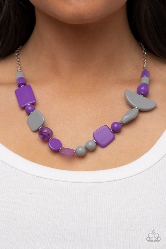 Tranquil Trendsetter - Purple Necklace - Paparazzi Accessories