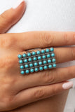 Pack Your SADDLEBAGS - Blue Ring - Paparazzi Accessories