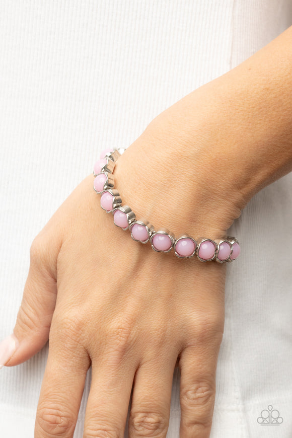 Lets be Buds - Pink Bracelet - Paparazzi Accessories