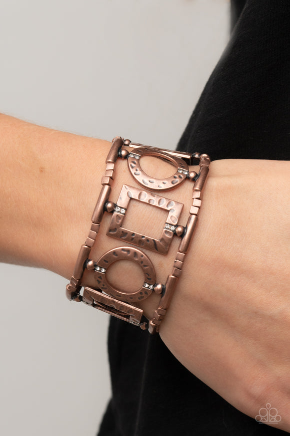 Framed and Fabulous - Copper Bracelet - Paparazzi Accessories
