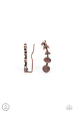 its-just-a-phase-copper-post earrings-paparazzi-accessories