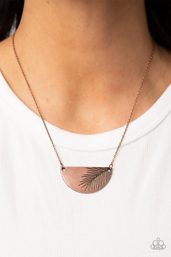 Cool, PALM, and Collected - Copper Necklace - Paparazzi Accessories