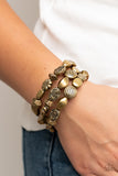 Charmingly Cottagecore - Brass Bracelet - Paparazzi Accessories