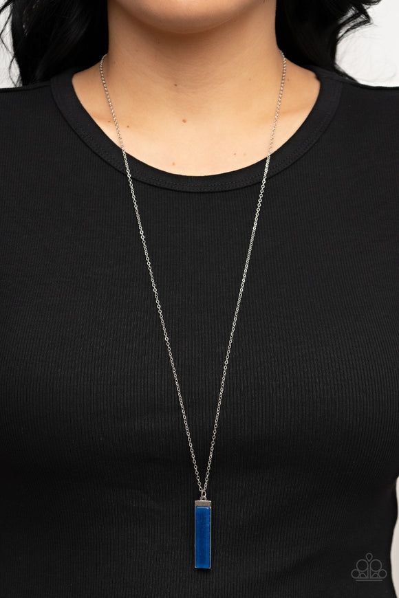 Set in GEMSTONE - Blue Necklace - Paparazzi Accessories