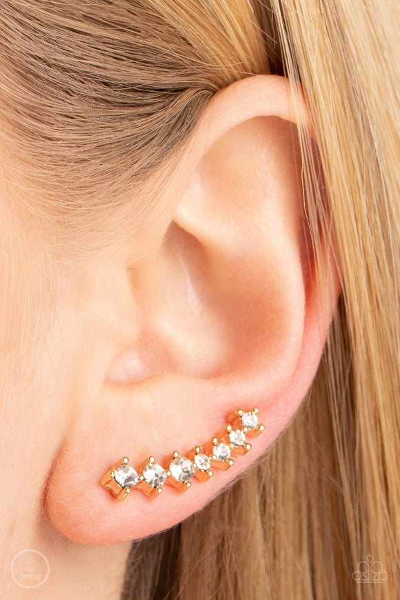 PRISMATIC and Proper - Gold Post Earrings - Paparazzi Accessories