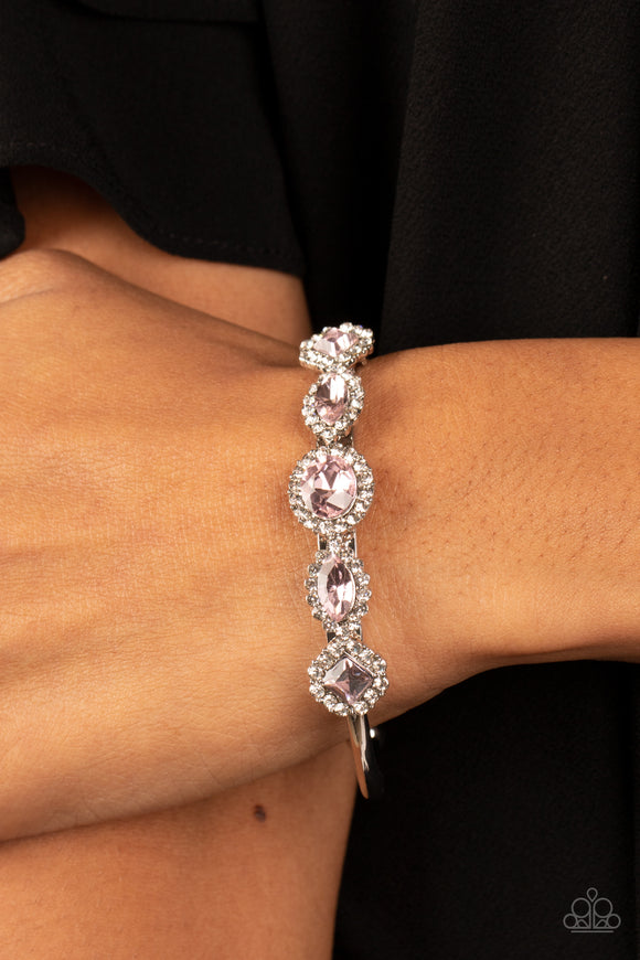 Simmer on GLOW - Pink Bracelet - Paparazzi Accessories