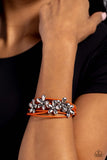 Here Comes the BLOOM - Orange Bracelet - Paparazzi Accessories