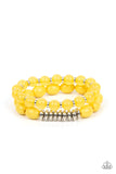 la-vida-vacation-yellow-bracelet-paparazzi-accessories