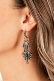 Fan of Glam - Silver Post Earrings - Paparazzi Accessories