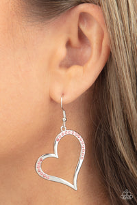 Tenderhearted Twinkle - Pink Earrings - Paparazzi Accessories