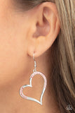 Tenderhearted Twinkle - Pink Earrings - Paparazzi Accessories