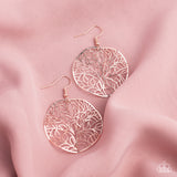 Autumn Harvest - Rose Gold Earrings - Paparazzi Accessories