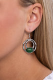 Terrestrial Retreat - Green Earrings - Paparazzi Accessories