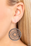 Mandala Meditation - Silver Earrings - Paparazzi Accessories