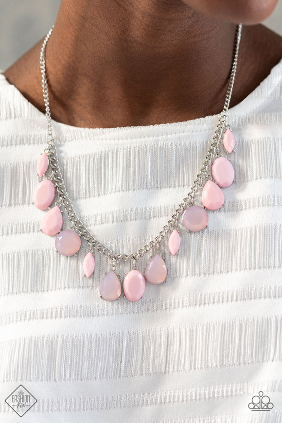 Fairytale Fortuity - Pink Necklace - Paparazzi Accessories