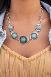 Homestead Harmony - Blue Necklace - Paparazzi Accessories