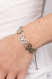 Put a WING on It - Silver Bracelet - Paparazzi Accessories