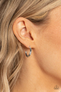 BEVEL Up - Silver Earrings - Paparazzi Accessories