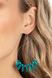 Surf Camp - Blue Earrings - Paparazzi Accessories