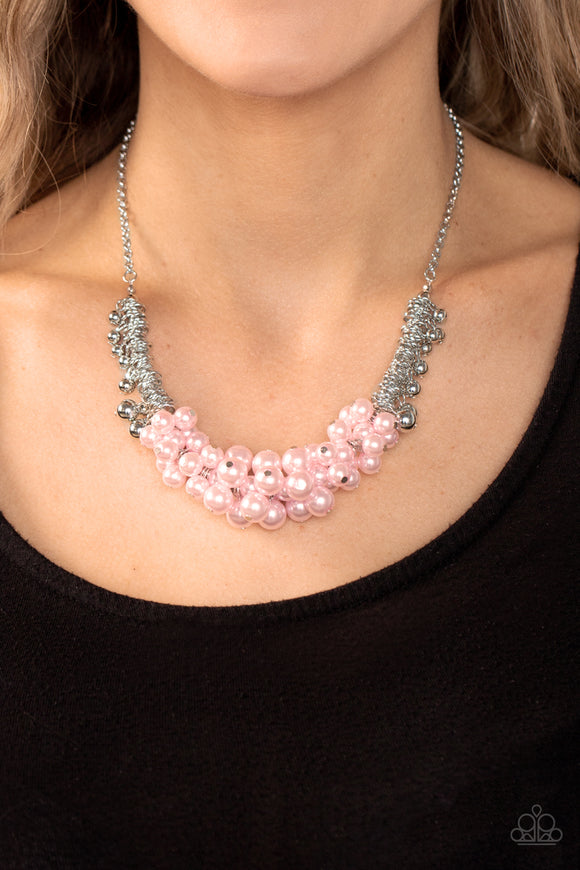 Bonus Points - Pink Necklace - Paparazzi Accessories