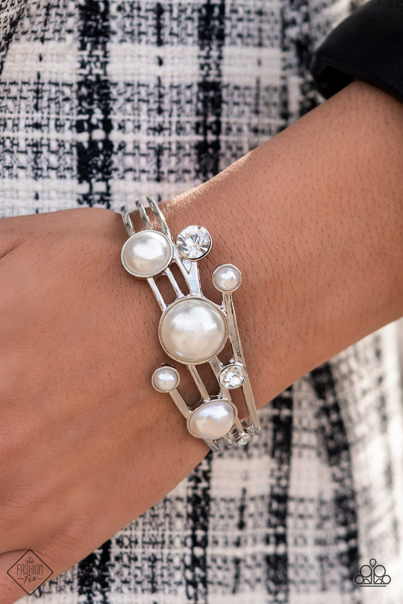 Total SAIL-Out - White Bracelet - Paparazzi Accessories