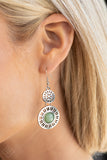 Ocean Orchard - Green Earrings - Paparazzi Accessories