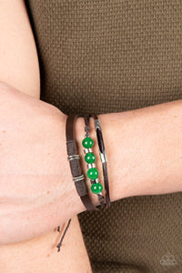 Amplified Aloha - Green Bracelet - Paparazzi Accessories