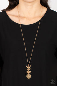 Phase Out - Gold Necklace - Paparazzi Accessories