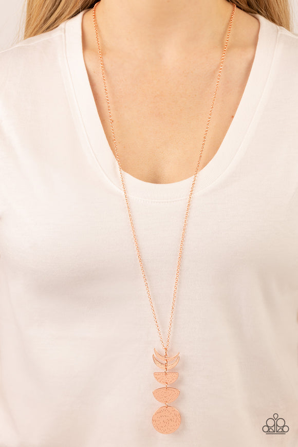 Phase Out - Copper Necklace - Paparazzi Accessories
