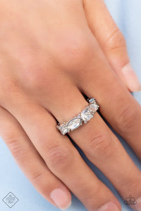 Wedded Bliss - White Ring - Paparazzi Accessories