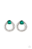 smoldering-scintillation-green-post earrings-paparazzi-accessories