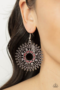 Revel in Radiance - Red Earrings - Paparazzi Accessories
