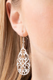Vineyard Vista - Silver Earrings - Paparazzi Accessories