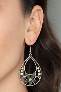 Meadow Marvel - Green Earrings - Paparazzi Accessories