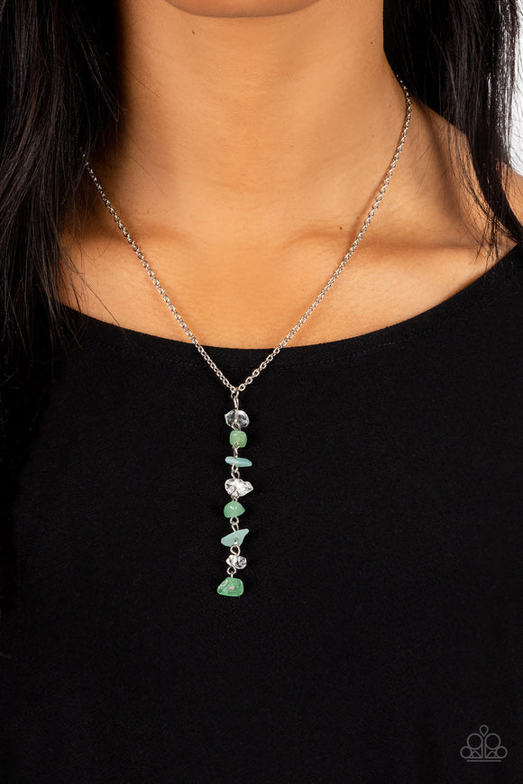 Tranquil Tidings - Green Necklace - Paparazzi Accessories