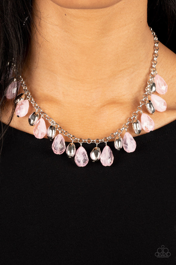 Summertime Tryst - Pink Necklace - Paparazzi Accessories