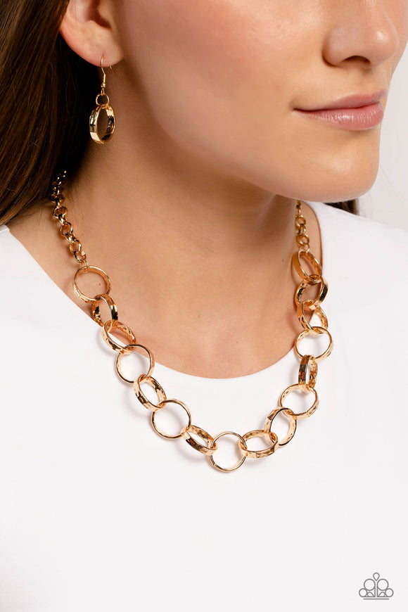 Metro Medley - Gold Necklace - Paparazzi Accessories