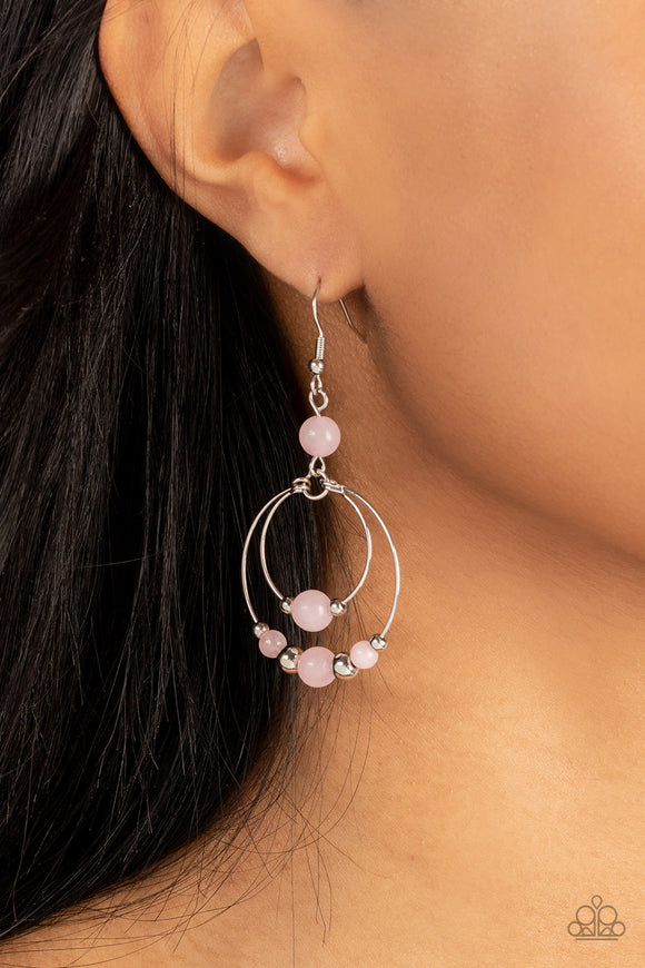Eco Eden - Pink Earrings - Paparazzi Accessories