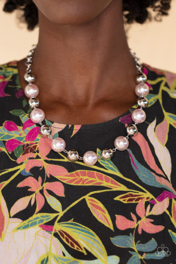 Dreamscape Escape - Pink Necklace - Paparazzi Accessories