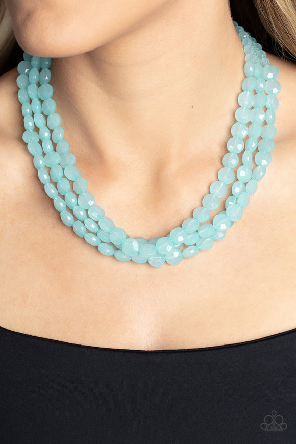 Boundless Bliss - Blue Necklace - Paparazzi Accessories