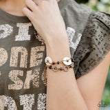 Quarry Quandary - White Bracelet - Paparazzi Accessories