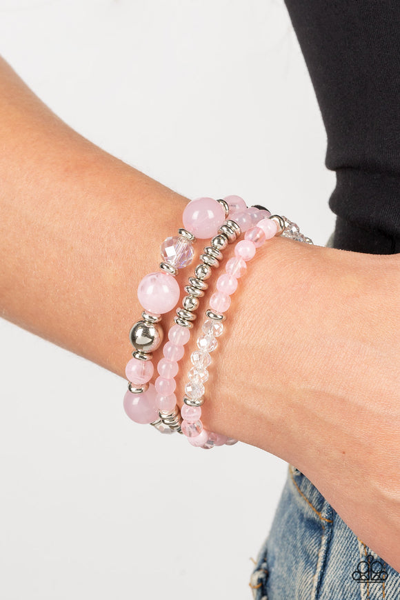 Shoreside Stroll - Pink Bracelet - Paparazzi Accessories