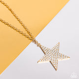 Rock Star Sparkle - Gold Necklace - Paparazzi Accessories
