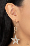 Cosmic Celebrity - Gold Earrings - Paparazzi Accessories